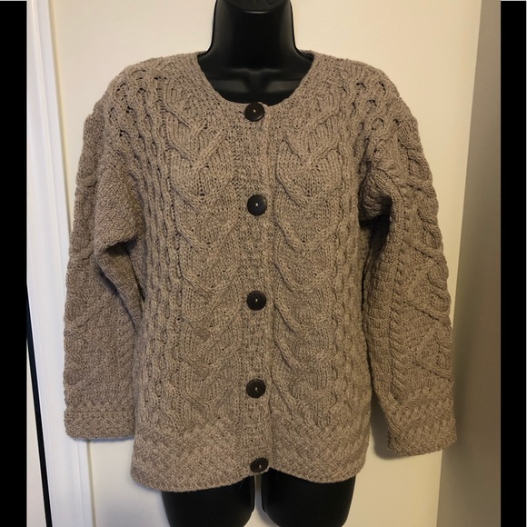 carraig donn Sweaters - Carraig Donn 100% Merino Wool Cardigan Medium